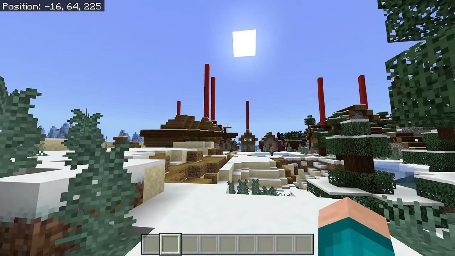 11 blacksmiths await players in this Minecraft seed (Image via FryBry/YouTube)